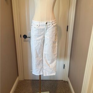 LOFT White Cropped Pants